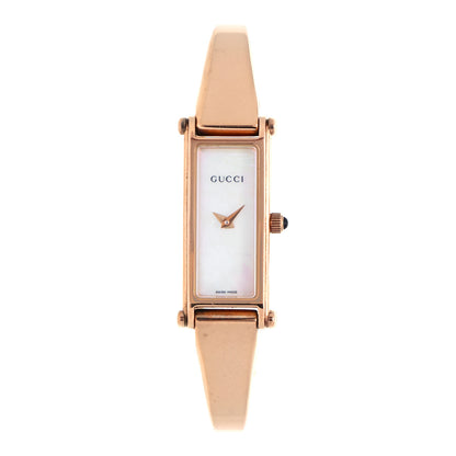 Gucci Stainless Steel Mother of Pearl 12mm 1500L Horsebit Quartz Watch 2 of 8