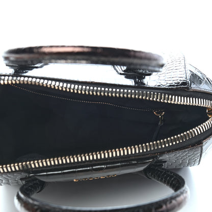 Givenchy Calfskin Crocodile Embossed Small Antigona Black 5 of 9