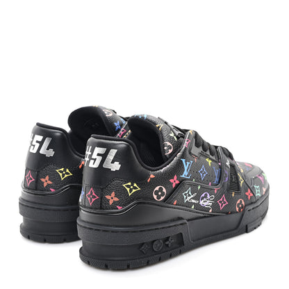 Louis Vuitton LV X TM Calfskin Monogram Multicolor LV Trainer Sneakers 36 Black 5 of 9
