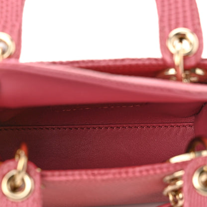 Christian Dior Lizard Micro Lady Dior Pink 5 of 9
