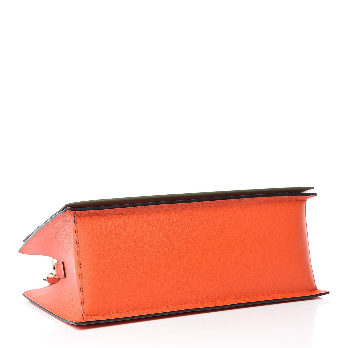 Calfskin Medium Milano Tote Tangerine Tango Winter Mos