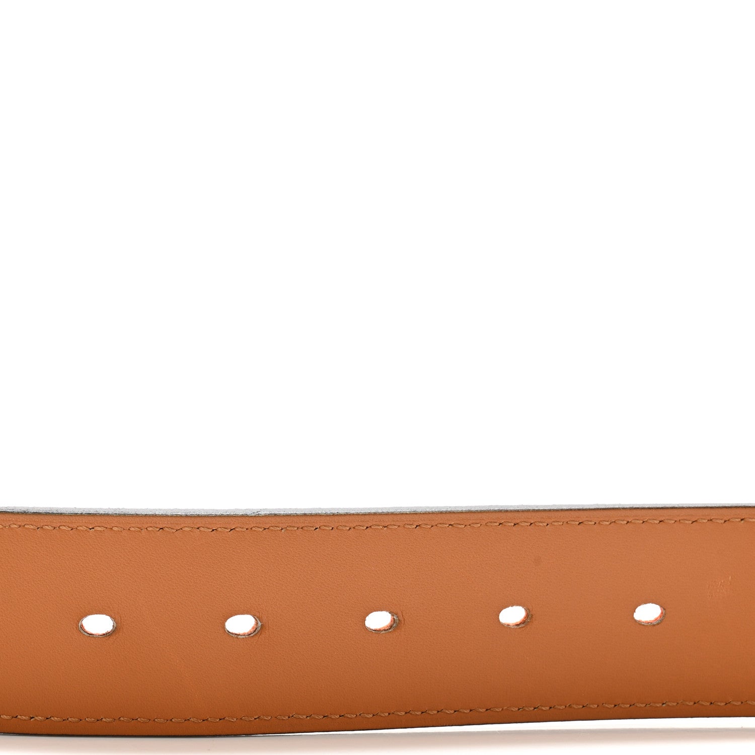 Hermes Taurillon Clemence Etriviere Belt 85 34 Orange 6 of 8