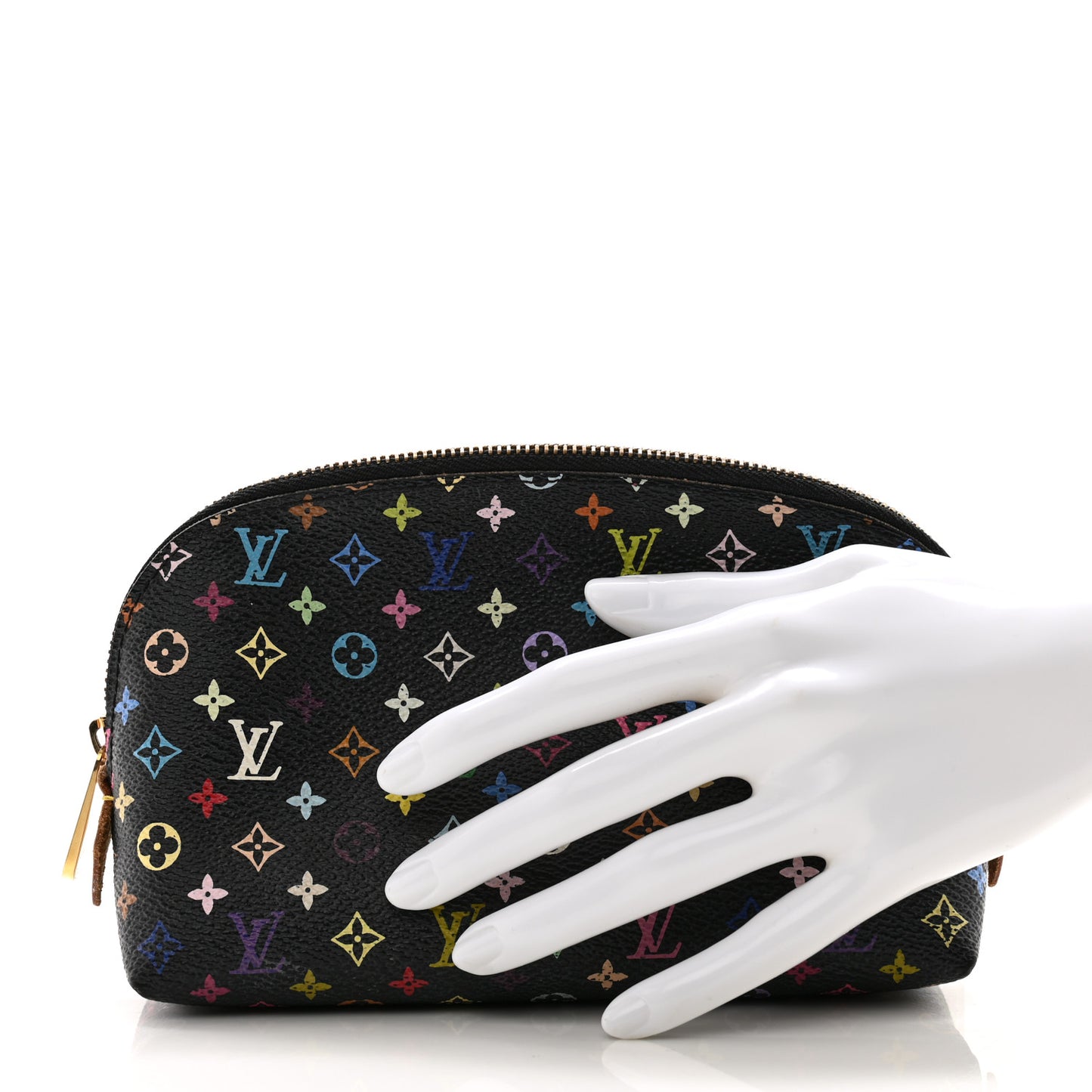 Monogram Multicolor Cosmetic Pouch Black Grenade