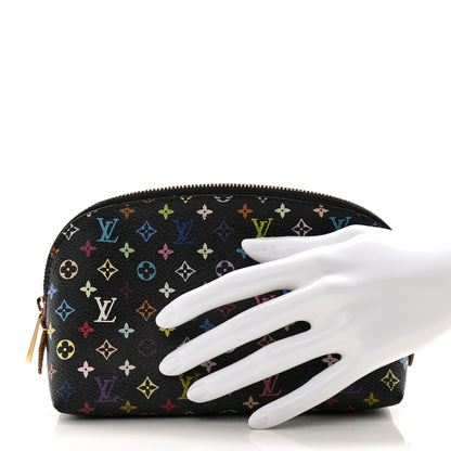 Louis Vuitton Monogram Multicolor Cosmetic Pouch Black Grenade 2 of 10