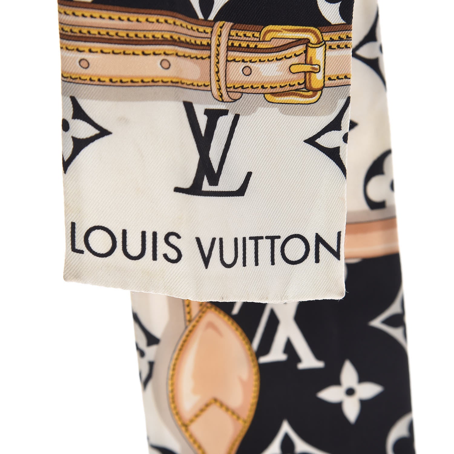 Louis Vuitton Silk Monogram Confidential Bandeau Black 3 of 6