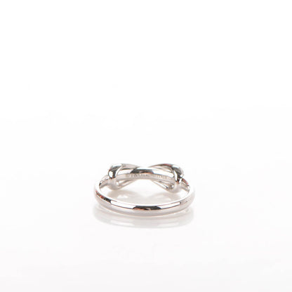 Tiffany 18K White Gold Diamond Infinity Ring 4.5 3 of 5