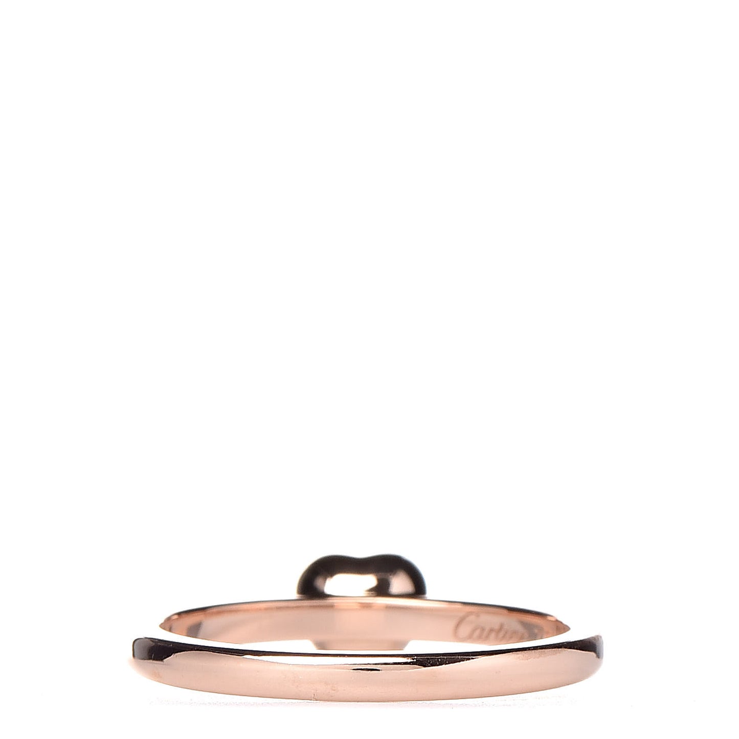 18K Pink Gold Diamond D'Amour Heart Ring 50 5.25