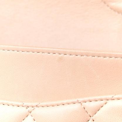 Chanel Lambskin Quilted Medium Double Flap Beige 12 of 13