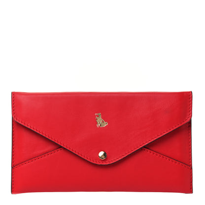 Louis Vuitton Veau Cachemire Chinese New Year Dog Envelope Pouch Red 1 of 5