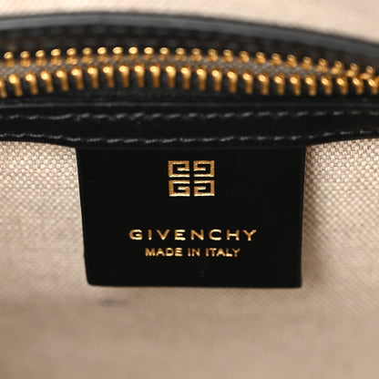 Givenchy Canvas Jacquard Embroidered Calfskin 4G Mini Antigona Black 6 of 9