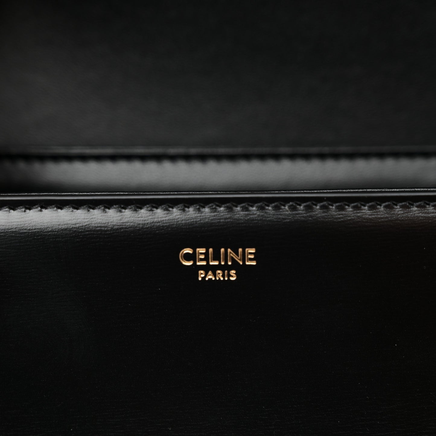 Shiny Calfskin Teen Triomphe Black