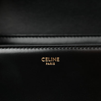 Celine Shiny Calfskin Teen Triomphe Black 5 of 9