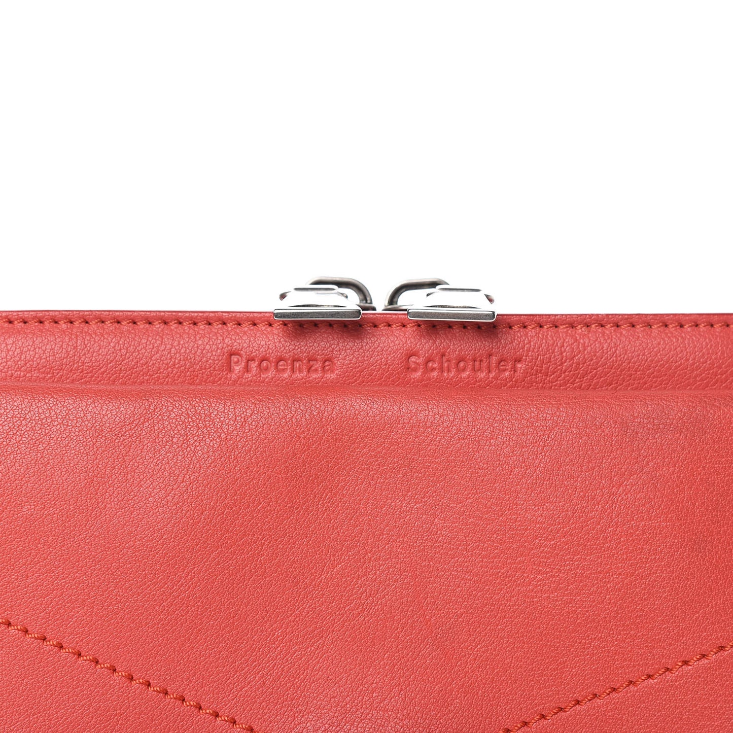 Calfskin PS13 Clutch Poppy