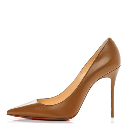 Christian Louboutin Kid Decollete 554 100 Pumps 39.5 Noisette 1 of 7