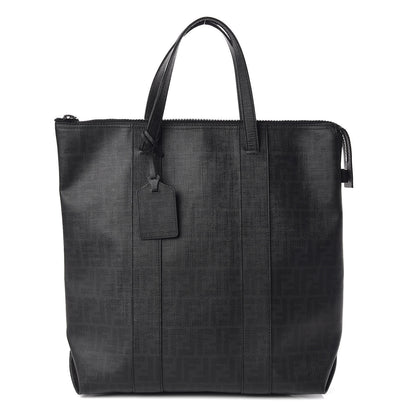 Fendi Zucca Spalmati Top Handle Tote Black 1 of 9