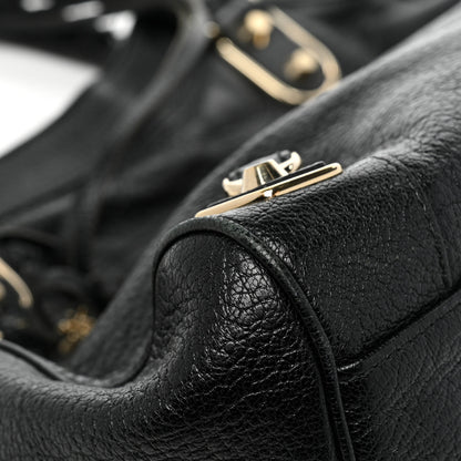 Balenciaga Chevre Gold Metallic Edge Hardware Velo Black 10 of 15