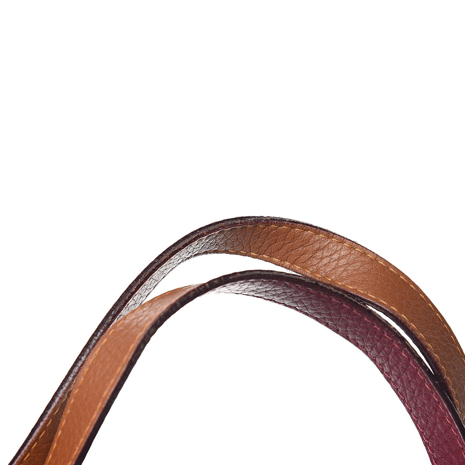 Fendi Zucchino Vitello Shopping Tote Amarena Ocra 17 of 18