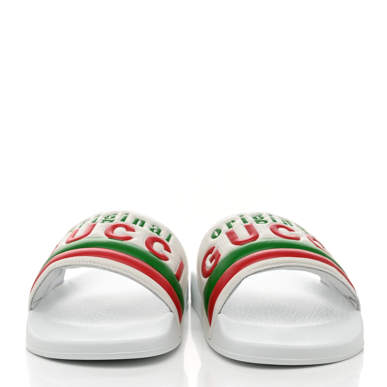 Gucci Nappa Original Gucci Mens Slide Sandals 8 Great White 2 of 8