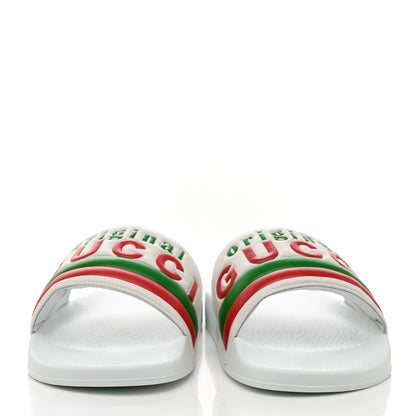 Gucci Nappa Original Gucci Mens Slide Sandals 8 Great White 2 of 8