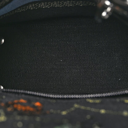 Christian Dior Canvas Pixel Zodiac Embroidered Medium Lady D-Lite Nero Multicolor 5 of 10