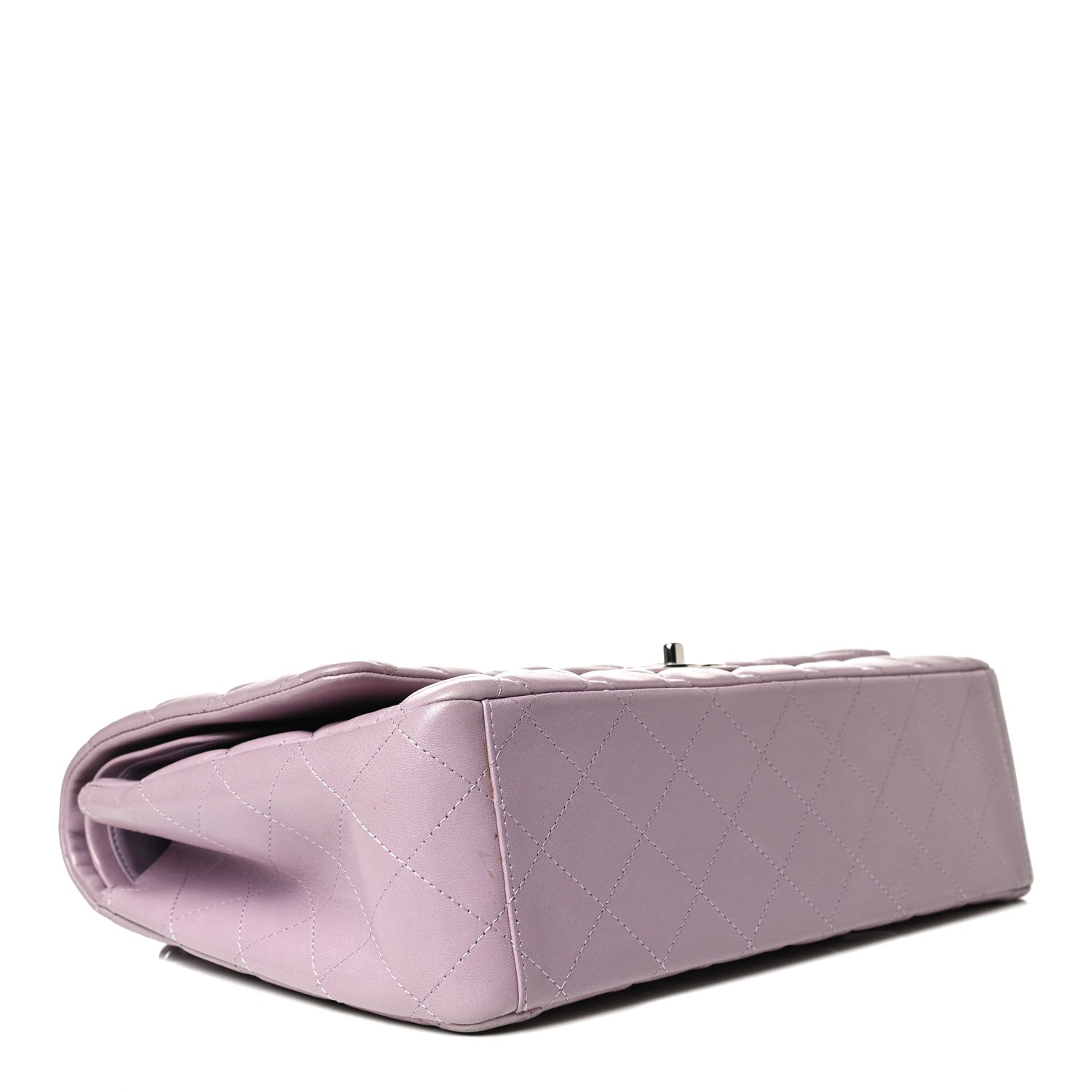 Chanel Lambskin Quilted Maxi Double Flap Purple 4 of 16
