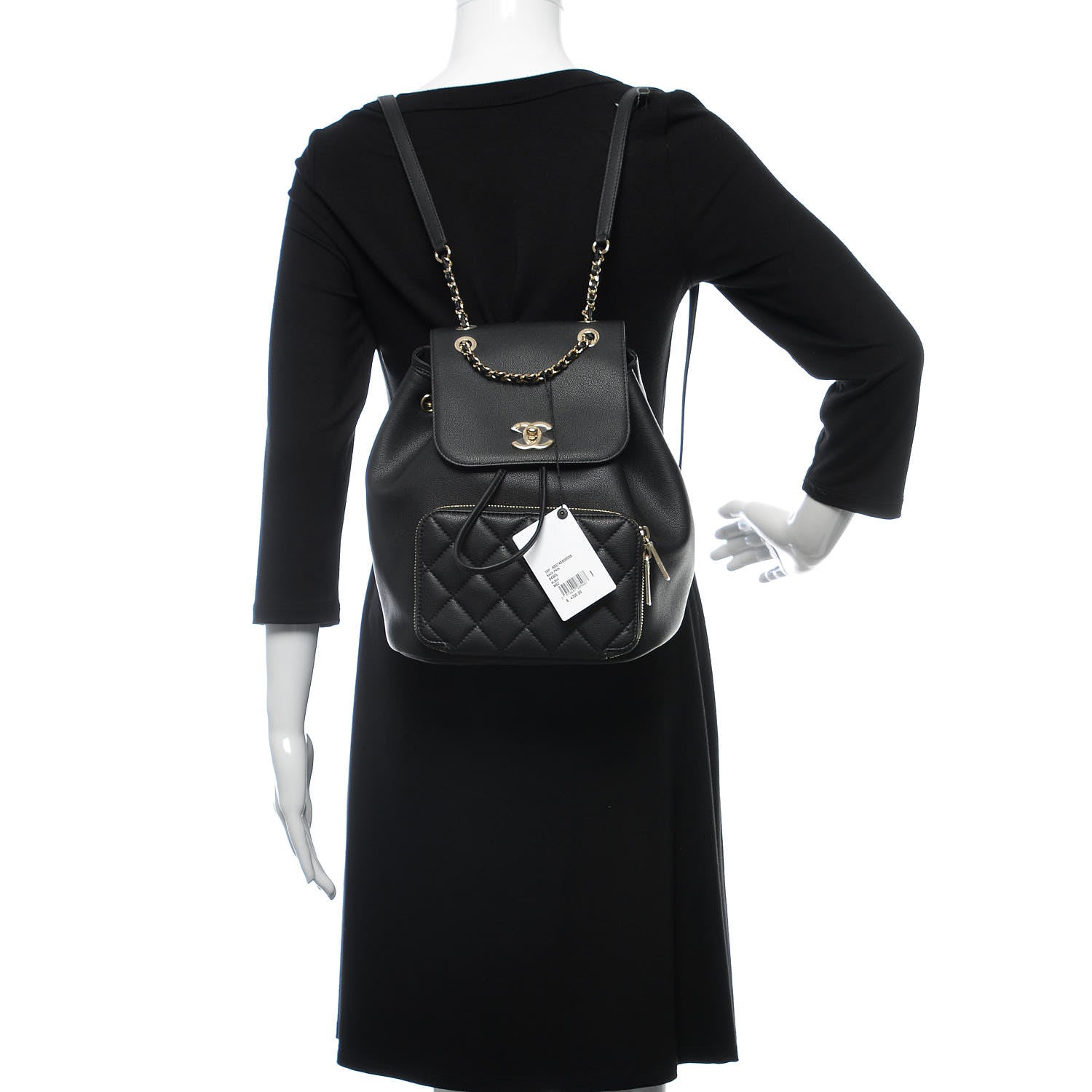 Chanel Caviar Quilted Business Affinity Backpack Black 2 of 9