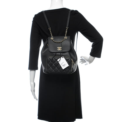 Chanel Caviar Quilted Business Affinity Backpack Black 2 of 9
