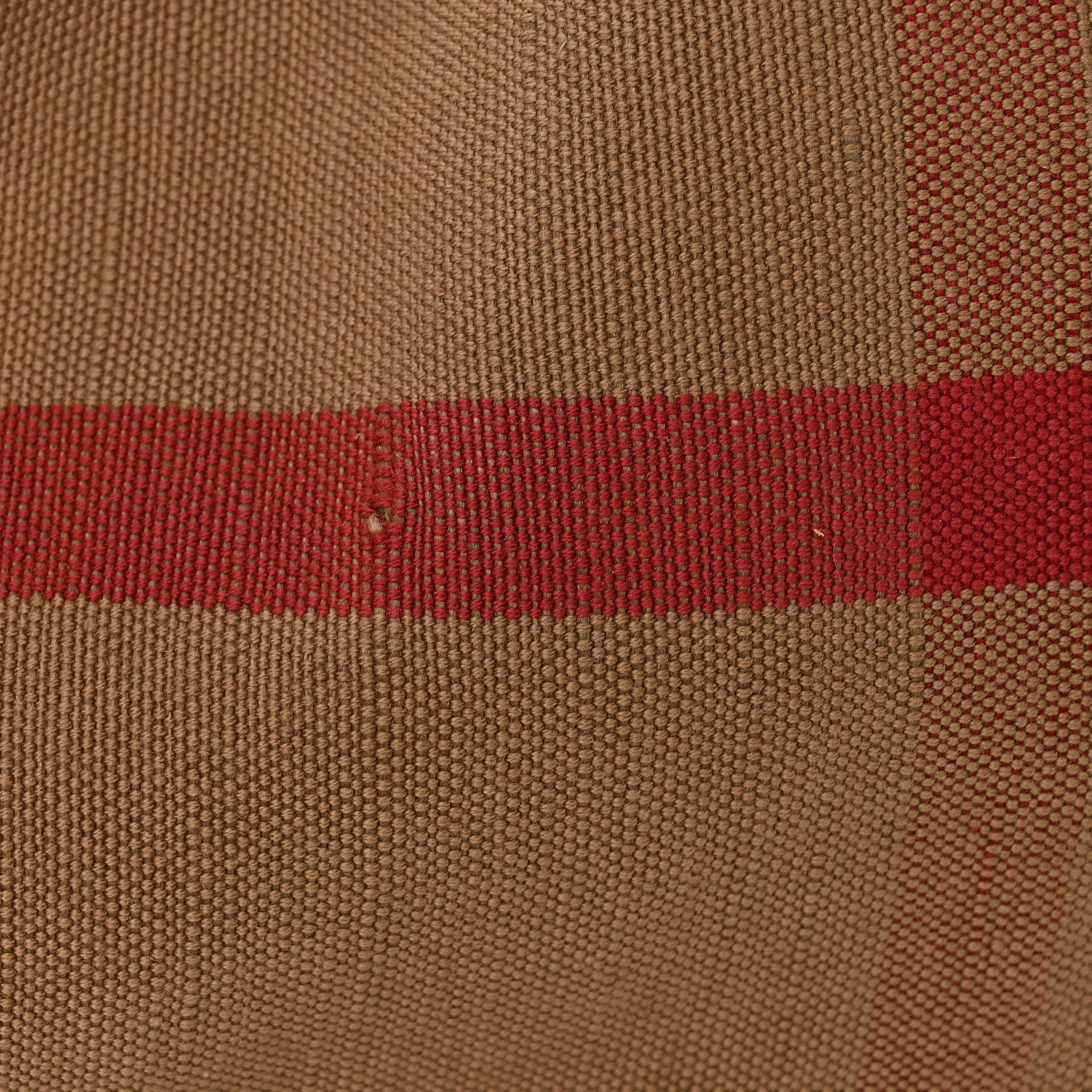 Burberry Canvas Mega Check Medium Ashby Hobo Saddle Brown 10 of 10