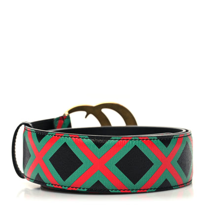 Gucci Textured Dollar Calfskin Criss-Cross Double G Memorable Buckle 40mm Belt 85 34 Black 2 of 5