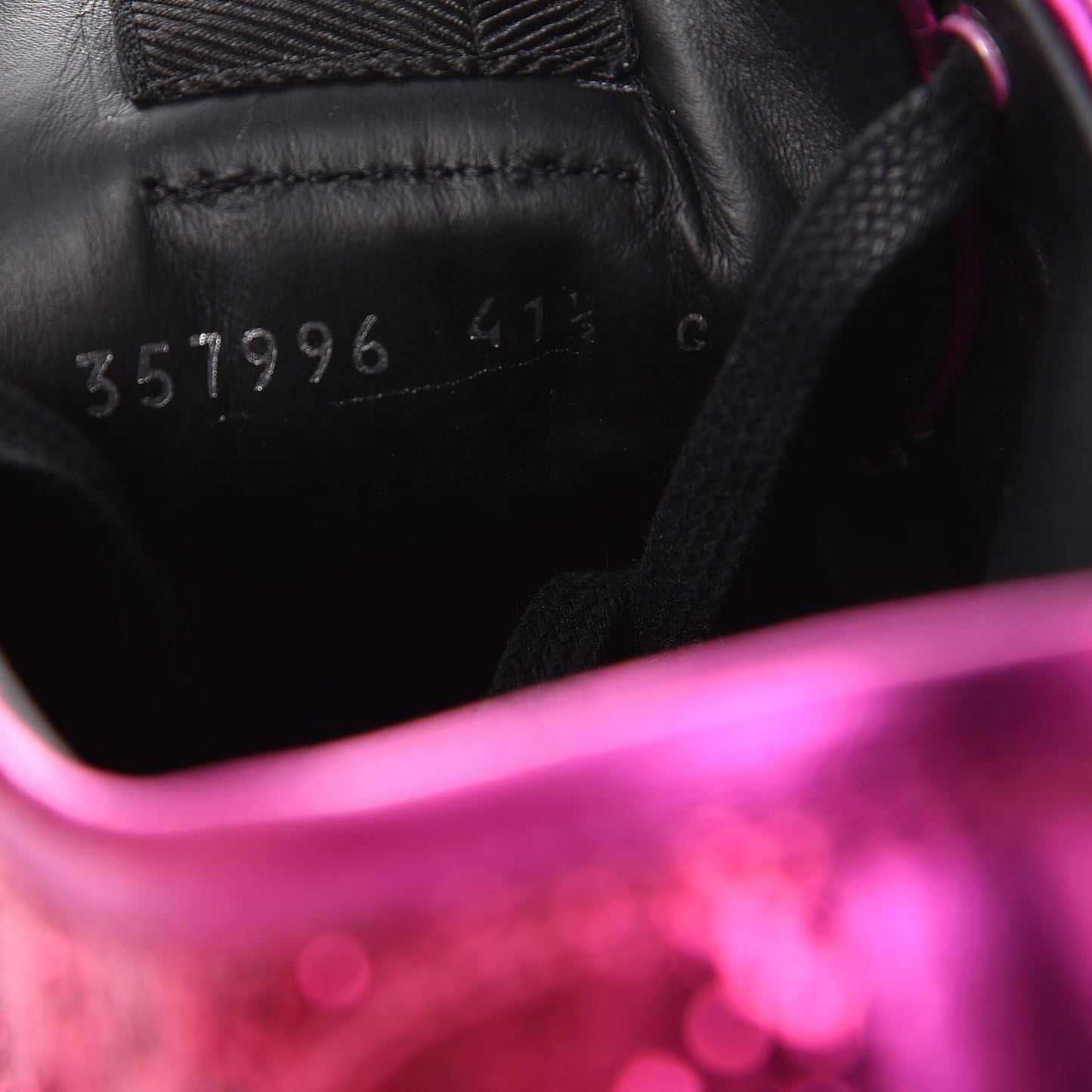 Nappa Glitter Galactica Sneakers 41.5 Fuchsia