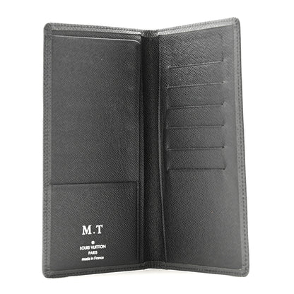 Louis Vuitton Taiga Brazza Wallet Black 5 of 9