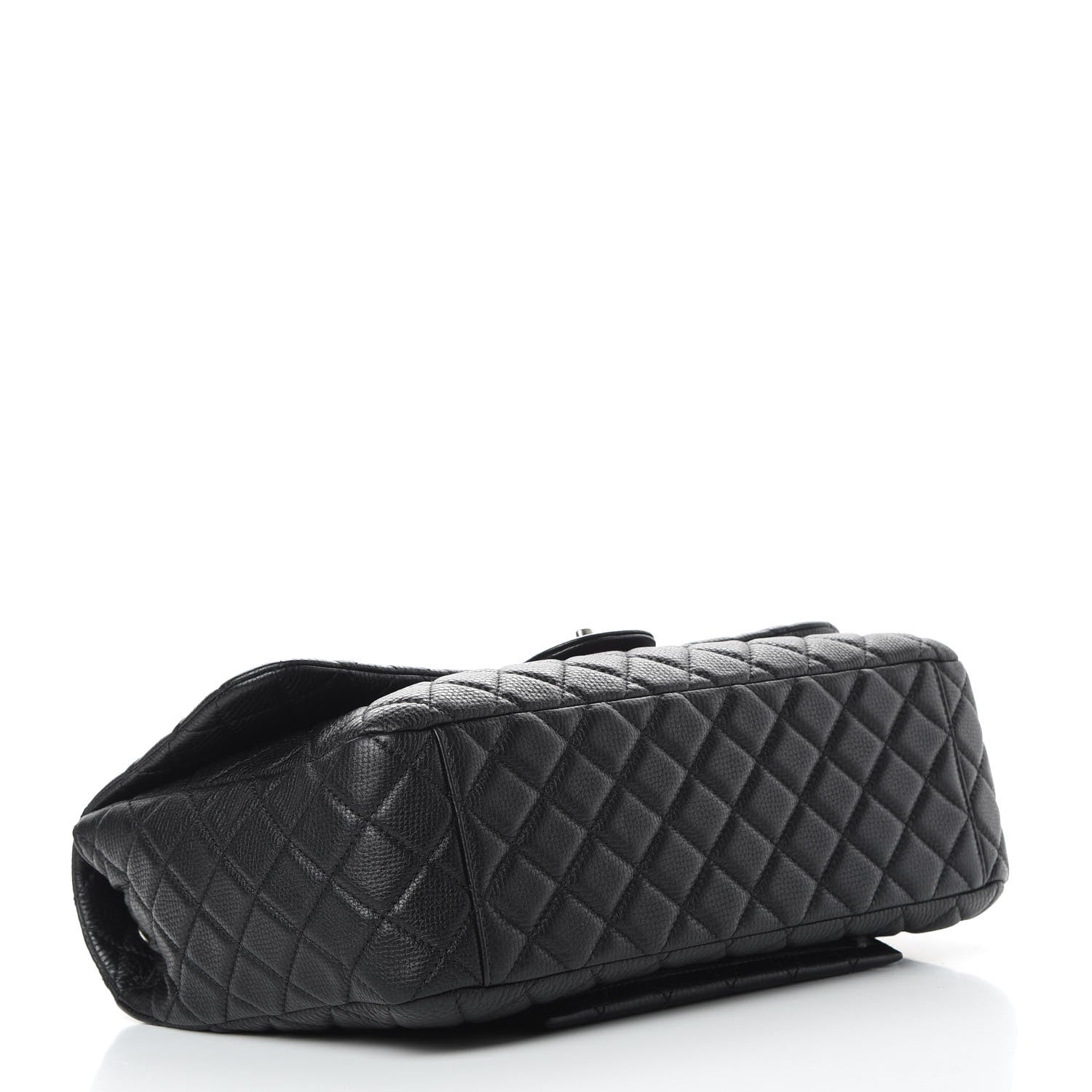 Chanel Grained Calfskin Quilted Small XXL Travel Flap Bag Black 5 of 11