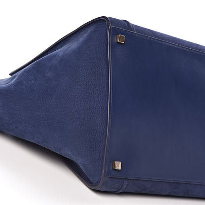 Celine Nubuck Calfskin Medium Phantom Luggage Navy Blue 11 of 13