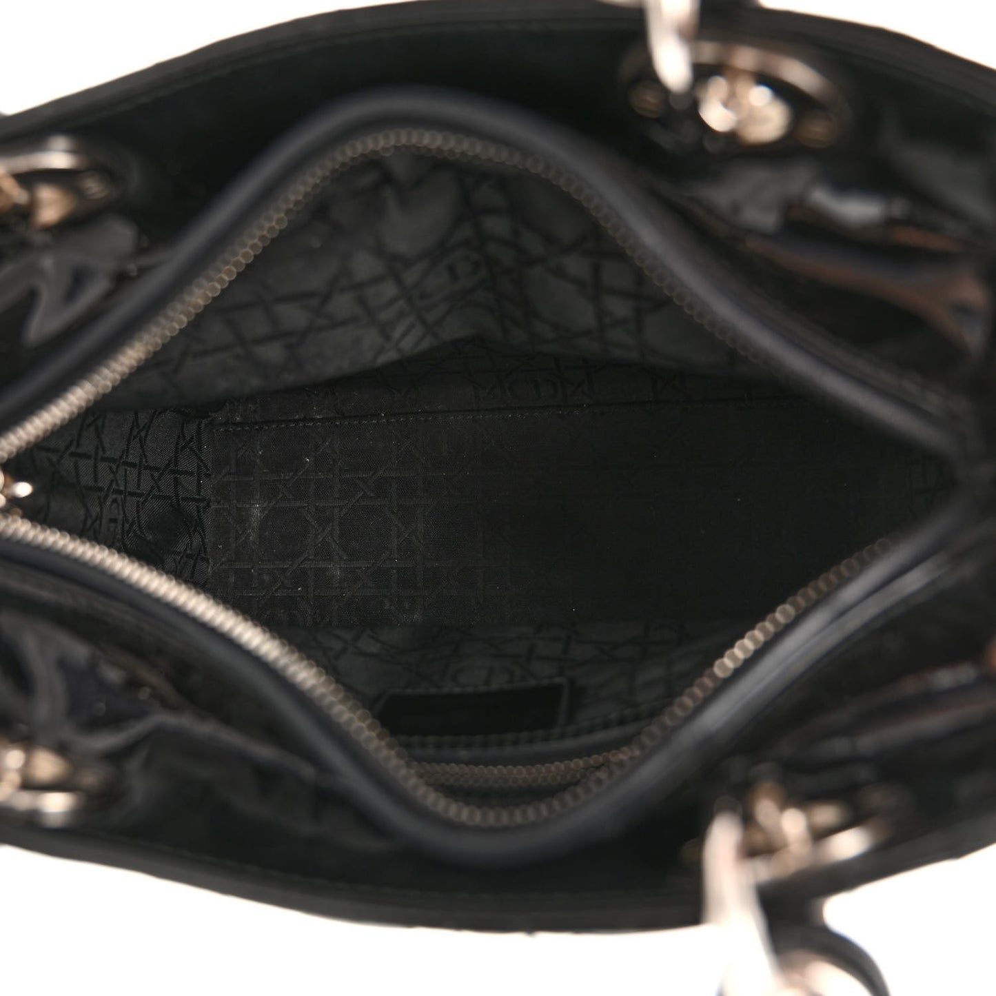 Patent Cannage Medium Lady Dior Black