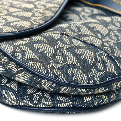 Christian Dior Monogram Saddle Bag Blue 9 of 11