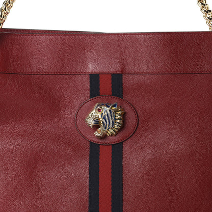 Gucci Calfskin Large Rajah Chain Tote Romantic Cherry 10 of 10