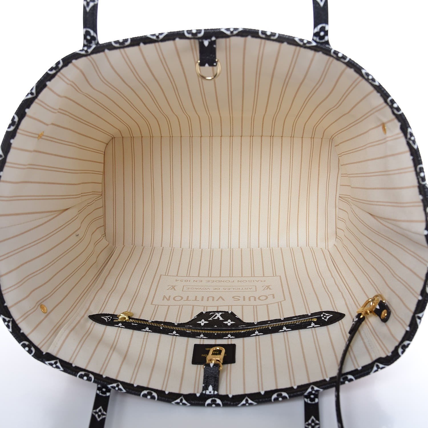 Louis Vuitton Monogram Giant Jungle Neverfull MM Ivory 6 of 10