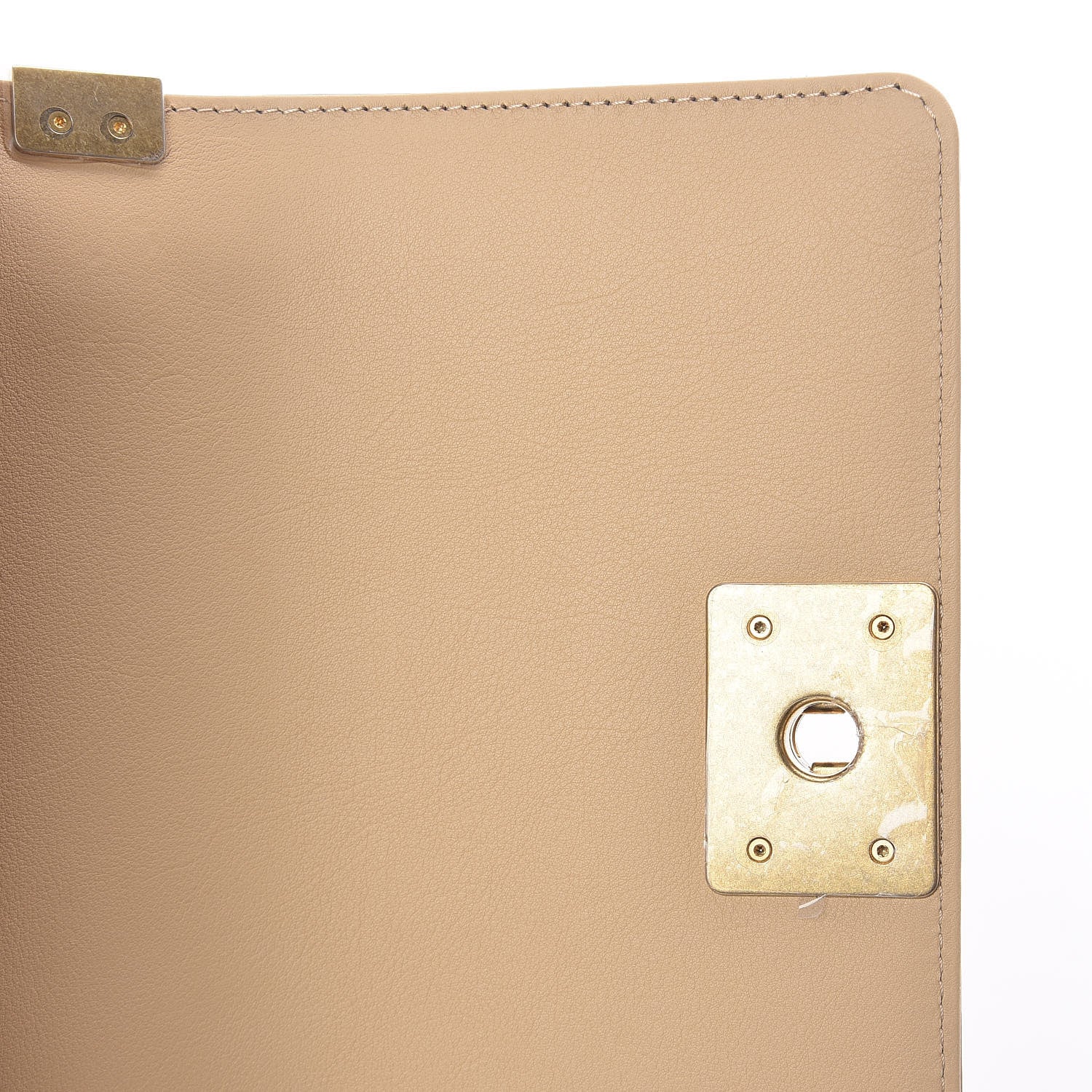 Chanel Calfskin Quilted Small Boy Handle Flap Beige 11 of 12