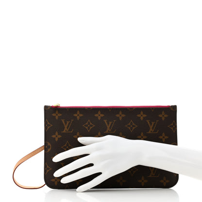 Louis Vuitton Monogram Neverfull MM GM Pochette Pivoine 2 of 7