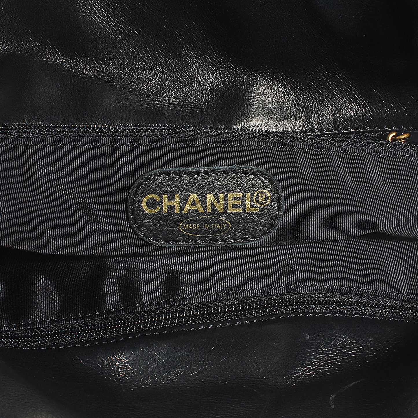 Lambskin CC Shopper Tote Navy