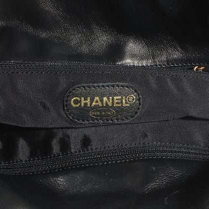Chanel Lambskin CC Shopper Tote Navy 6 of 7