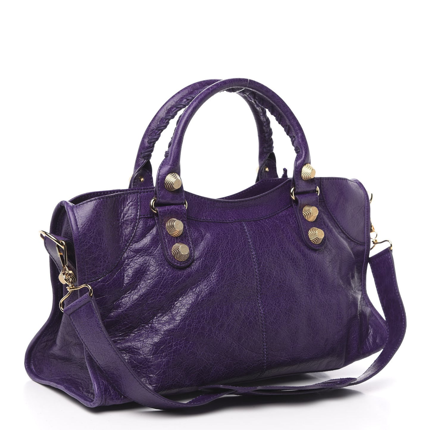 Agneau Giant 21 Gold Hardware Part Time Dark Violet