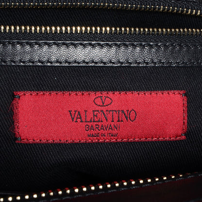 Valentino Garavani Lambskin Crystal B Diamond Tote Black 6 of 9