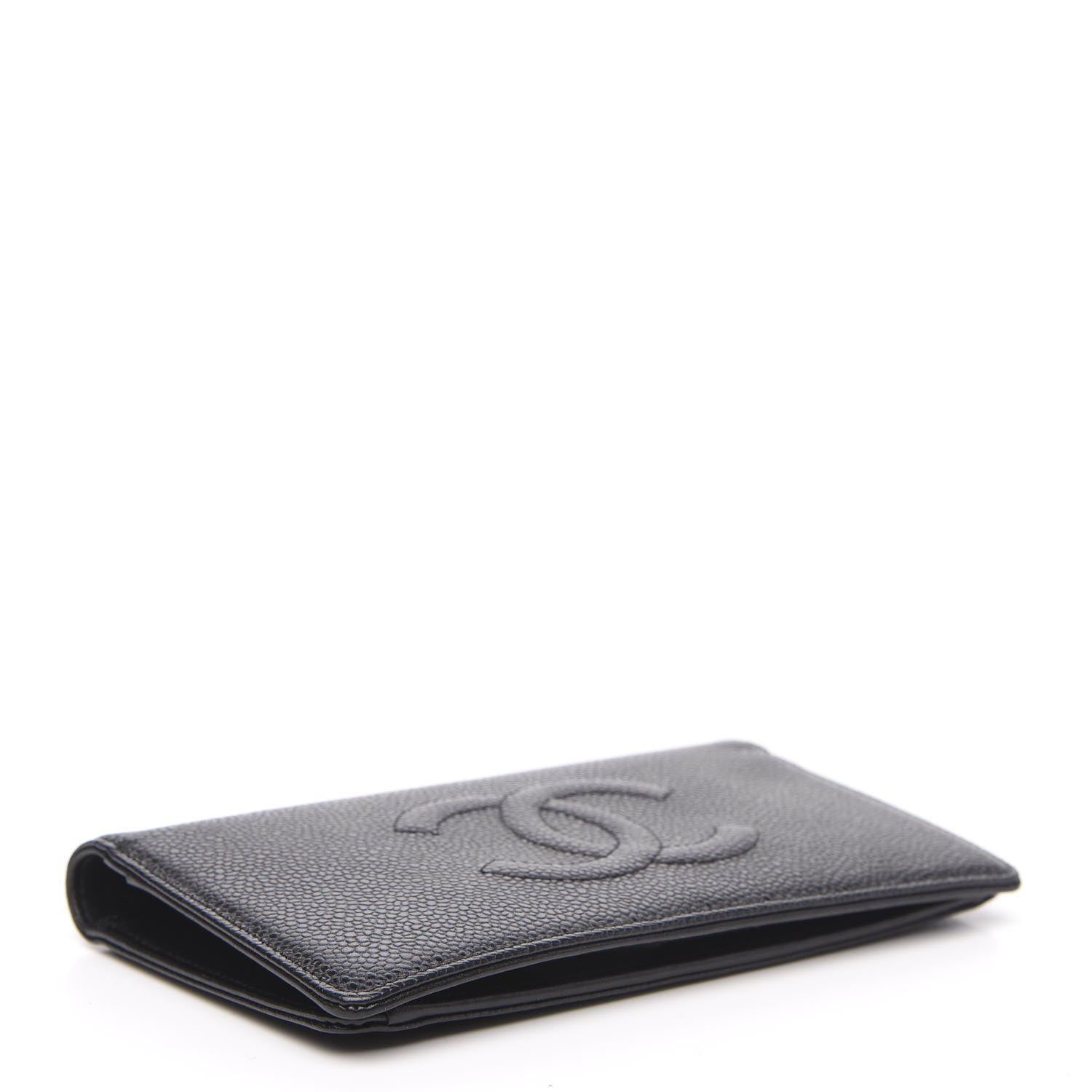 Chanel Caviar Timeless CC Yen Wallet Black 4 of 13