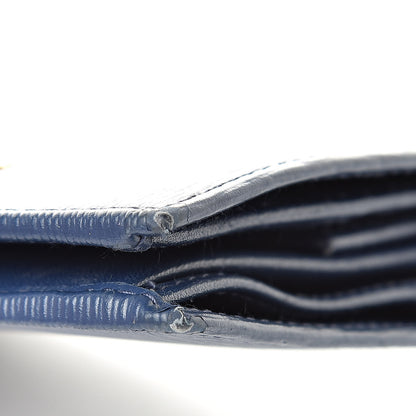 Prada Vitello Move Bi-Fold Wallet Bleuette 10 of 15