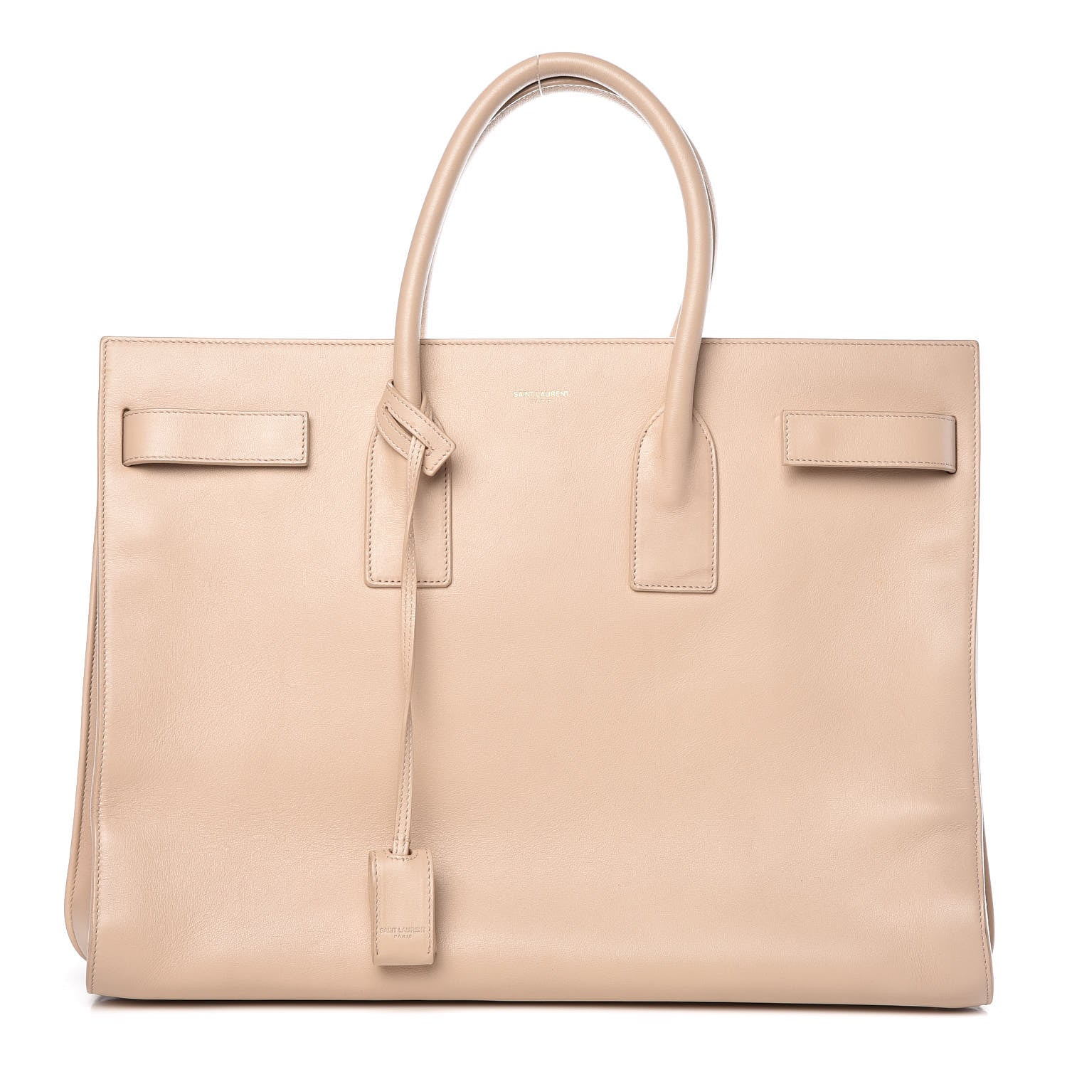 Saint Laurent Calfskin Large Sac De Jour Carryall Beige 1 of 13