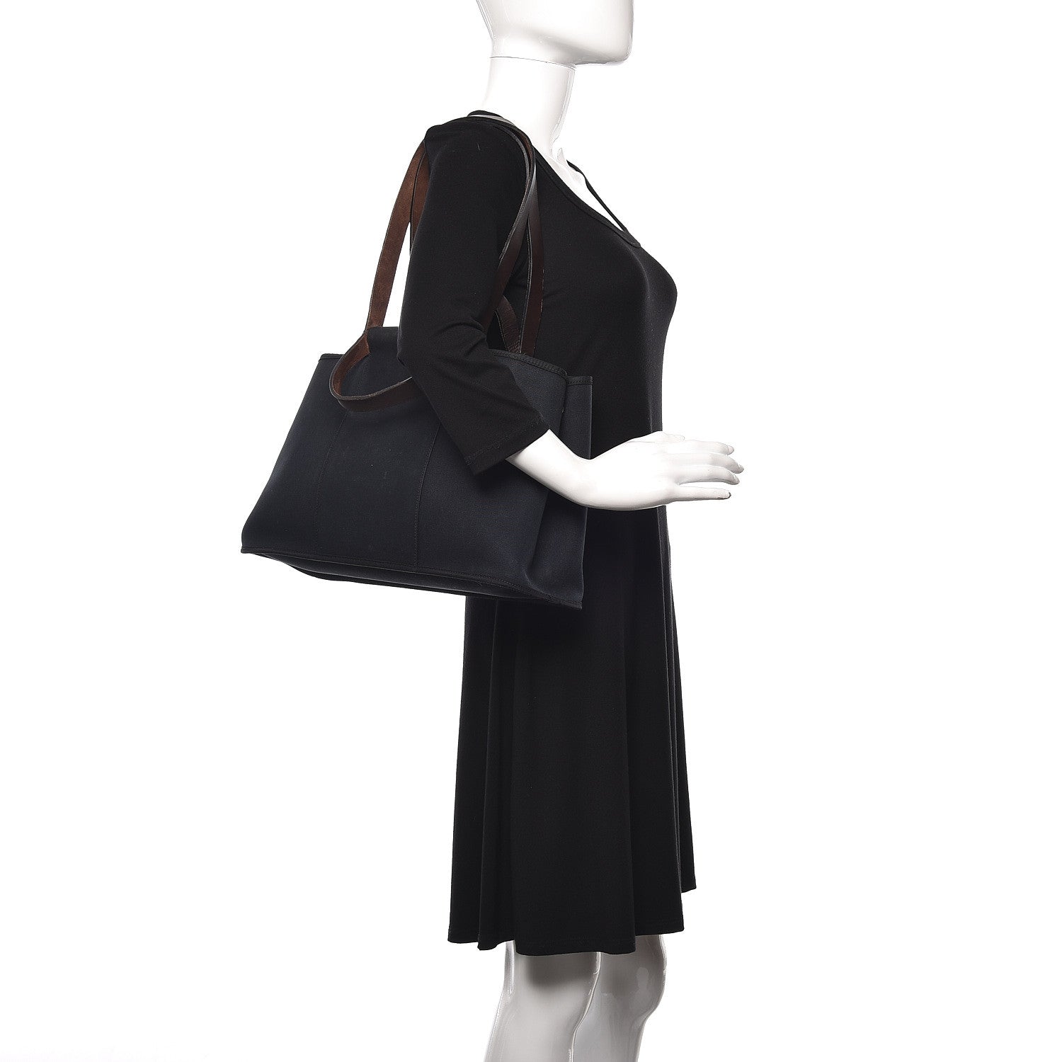 Hermes Toile Cabag Elan Black 2 of 18