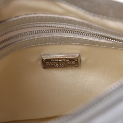Versace Metallic Calfskin Snap Out Of It Bag Silver 6 of 12