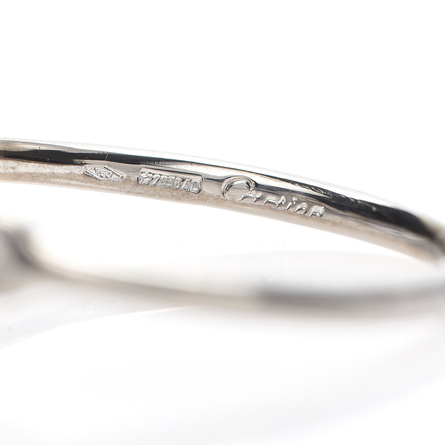 18K White Gold Diamond Hindu Floral Ring 47 4