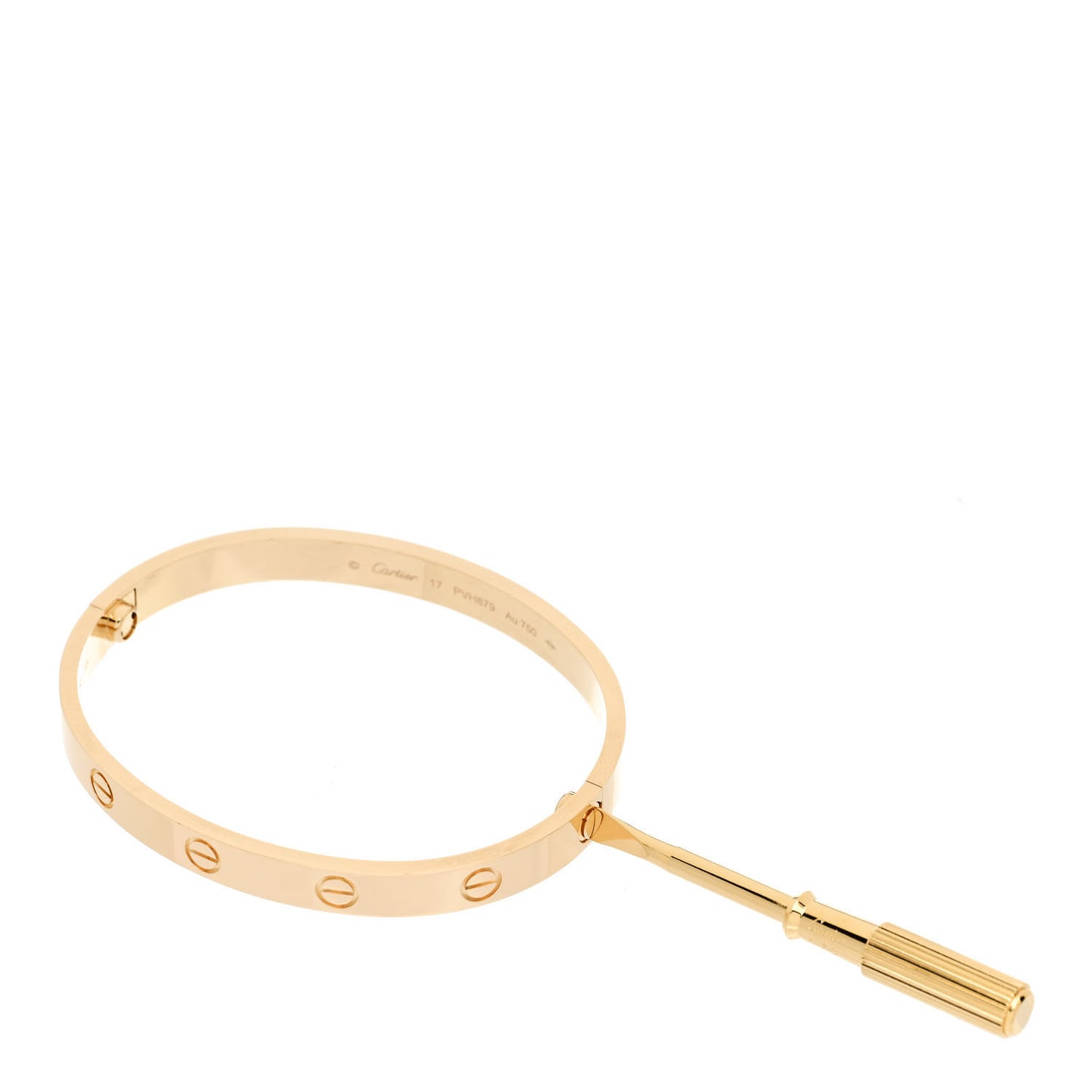 18K Yellow Gold LOVE Bracelet 17